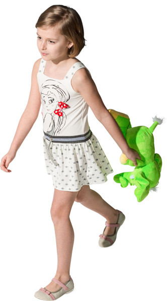 Walking girl image