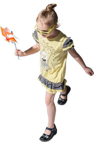 Walking girl image