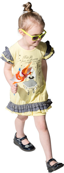 Walking girl image