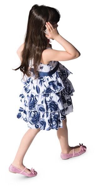 Walking girl image