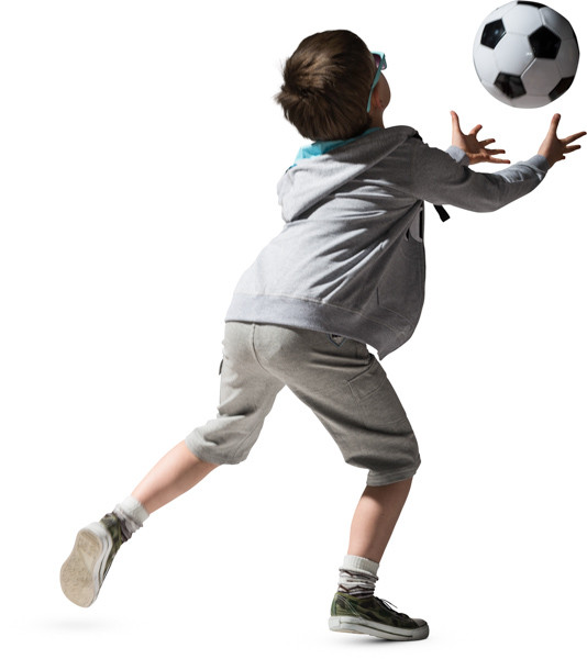 Boy playing with ball image