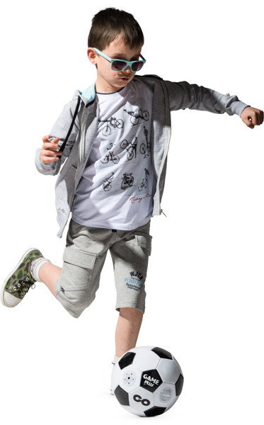 Boy playing with ball image