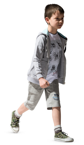 Walking boy image