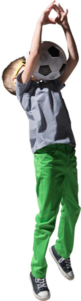 Boy playing with ball image