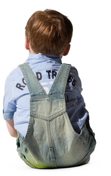 Sitting boy image