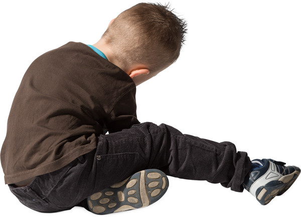 Sitting boy image