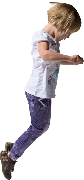 Jumping girl image