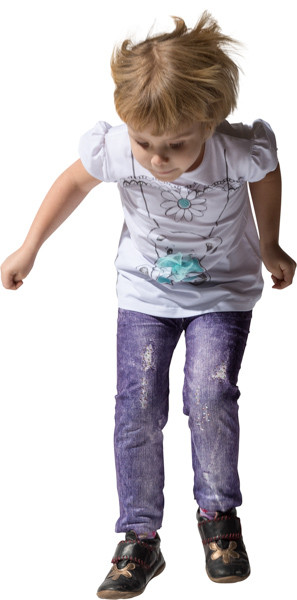 Jumping girl image