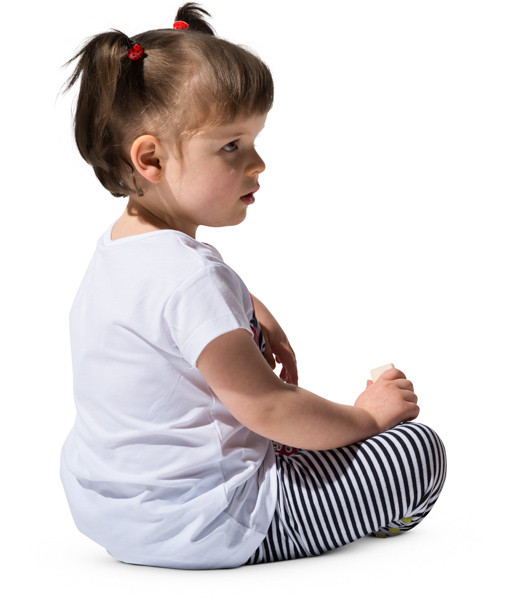 Sitting girl image