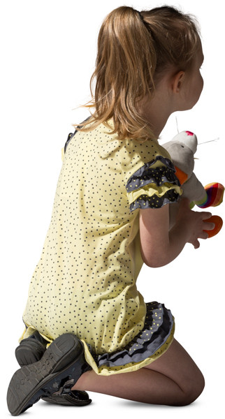 Sitting girl image