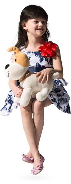 Sitting girl image