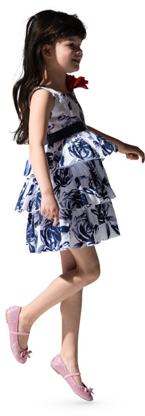 Jumping girl image