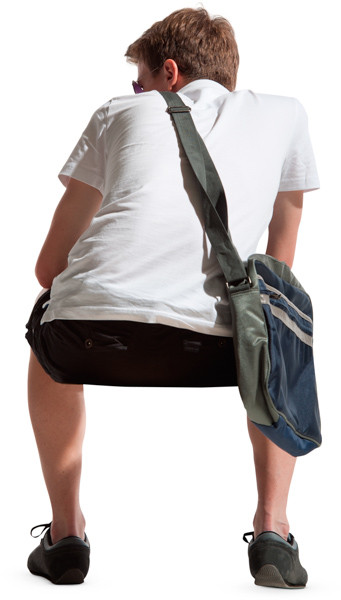Sitting man image