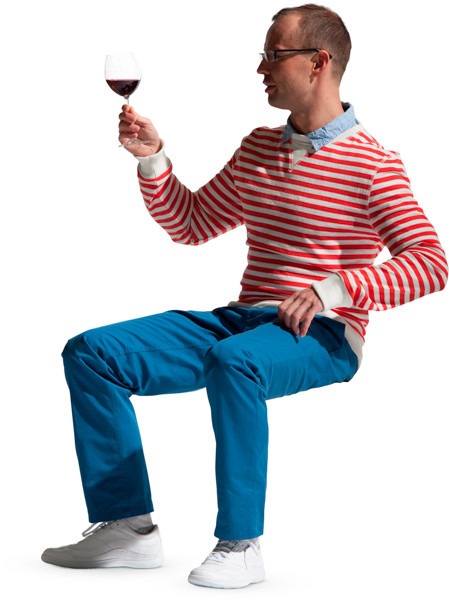 Sitting man image