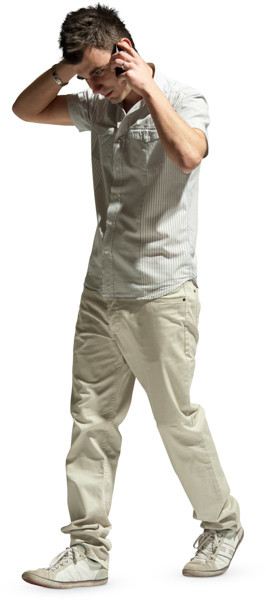 Walking man image