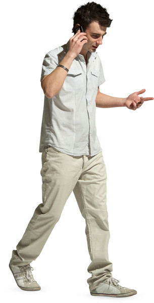 Walking man image