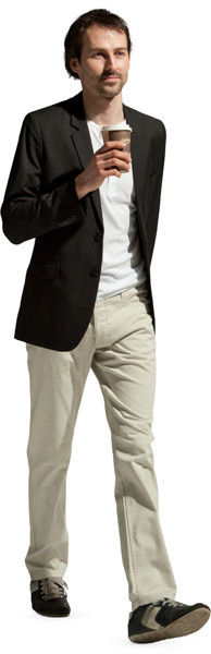 Walking man image
