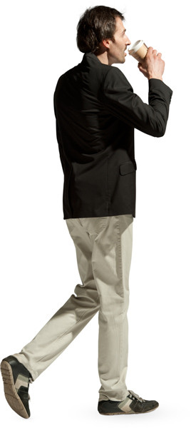 Walking man image