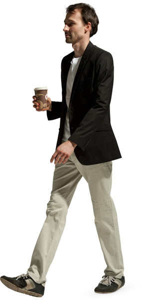 Walking man image