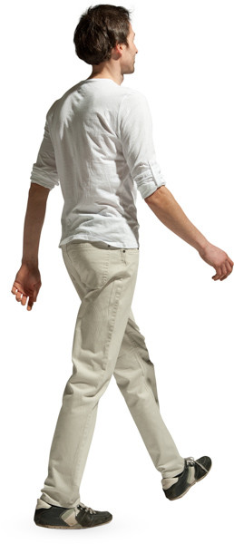 Walking man image