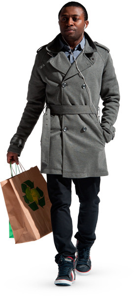 Walking man image