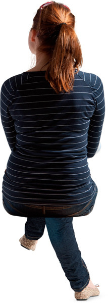 Sitting woman image
