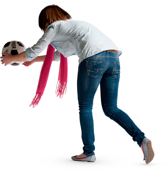 Woman playing ball image