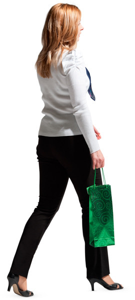 Walking woman image