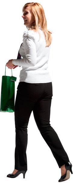 Walking woman image