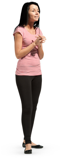 Standing woman image