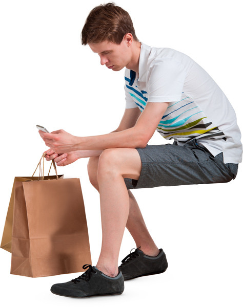 Sitting man image