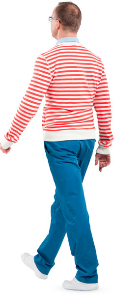 Walking man image