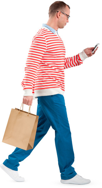 Walking man image