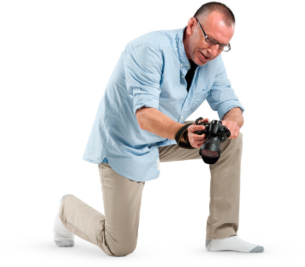 Man taking picture image