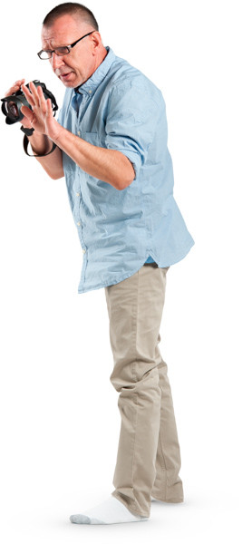 Man taking picture image