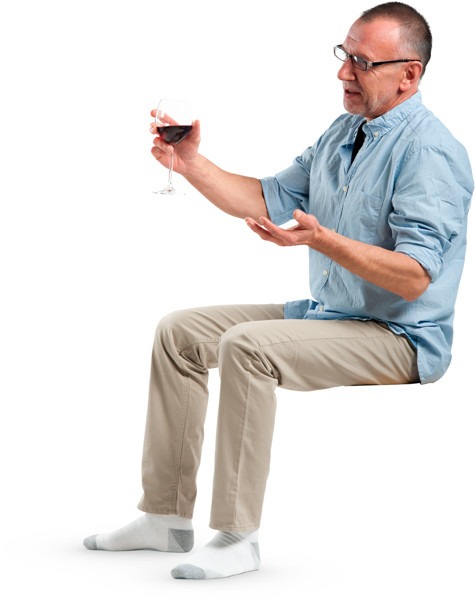 Sitting man image