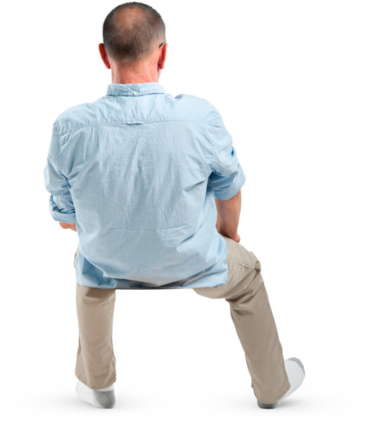 Sitting man image