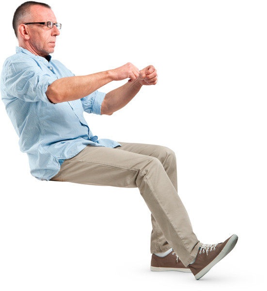 Driving man image
