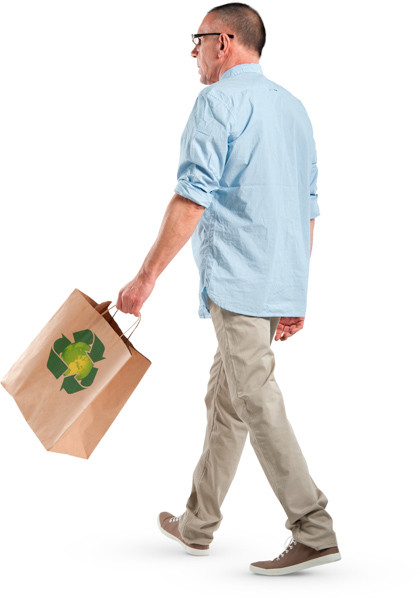 Walking man image