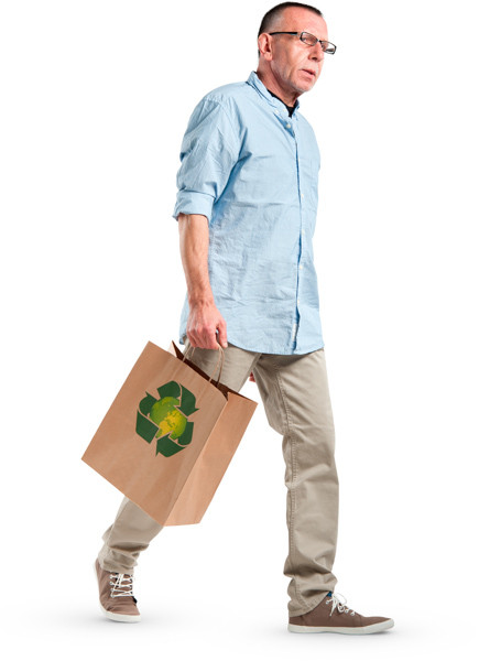 Walking man image