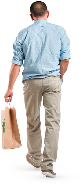 Walking man image