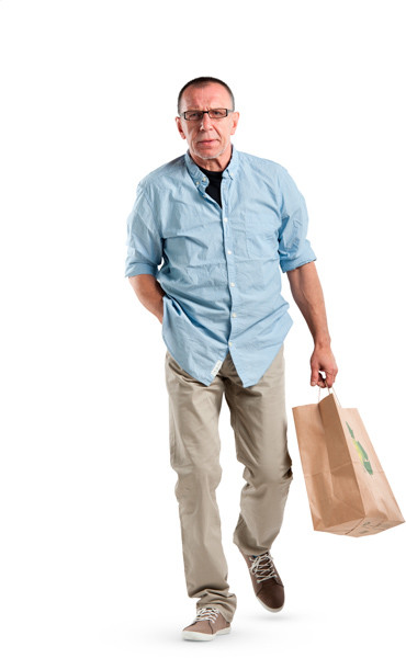 Walking man image
