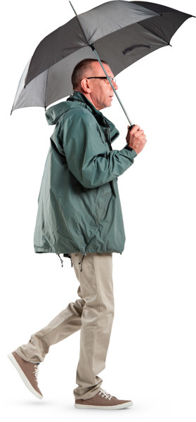 Walking man image