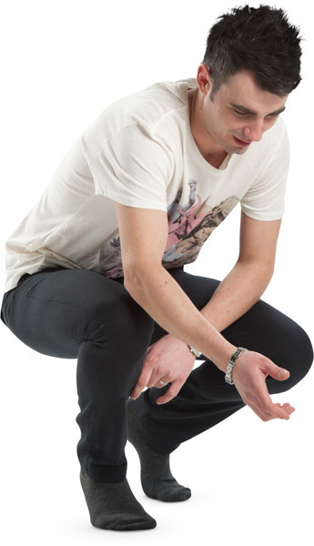 Sitting man image