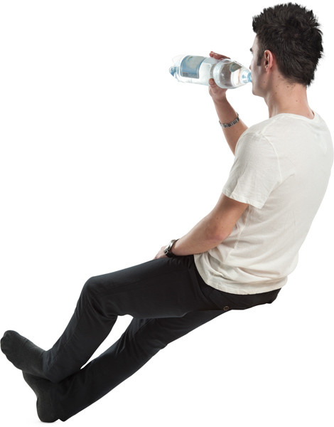 Sitting man image