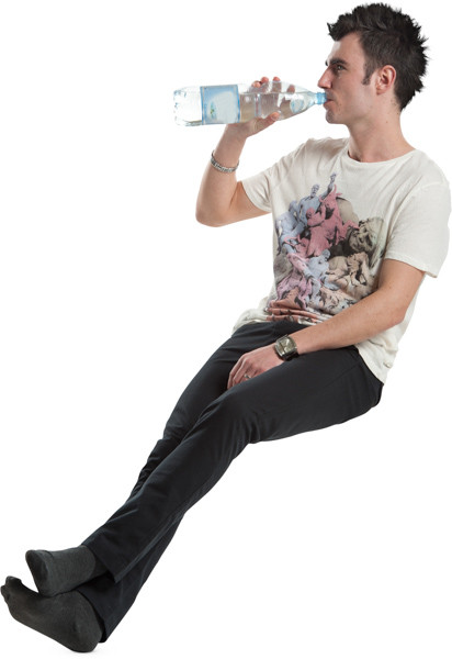 Sitting man image
