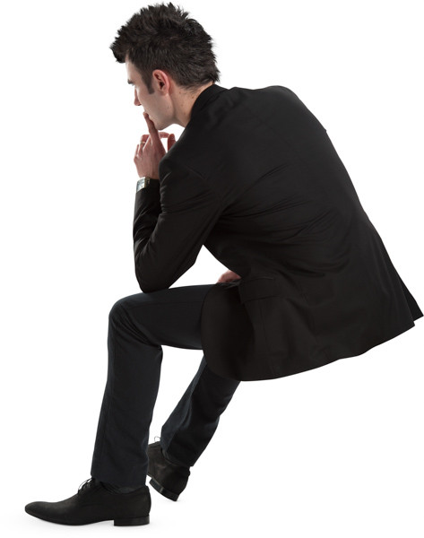 Sitting man image