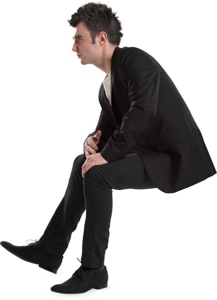 Sitting man image