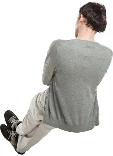 Sitting man image