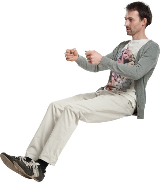 Driving man image